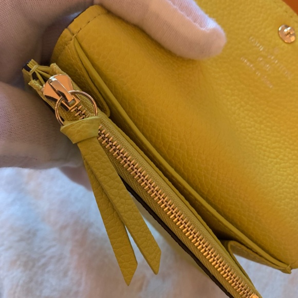 YELLOW ROSALIE EMPREINTE COIN PURSE / WALLET - M81974 - Picture 13 of 16